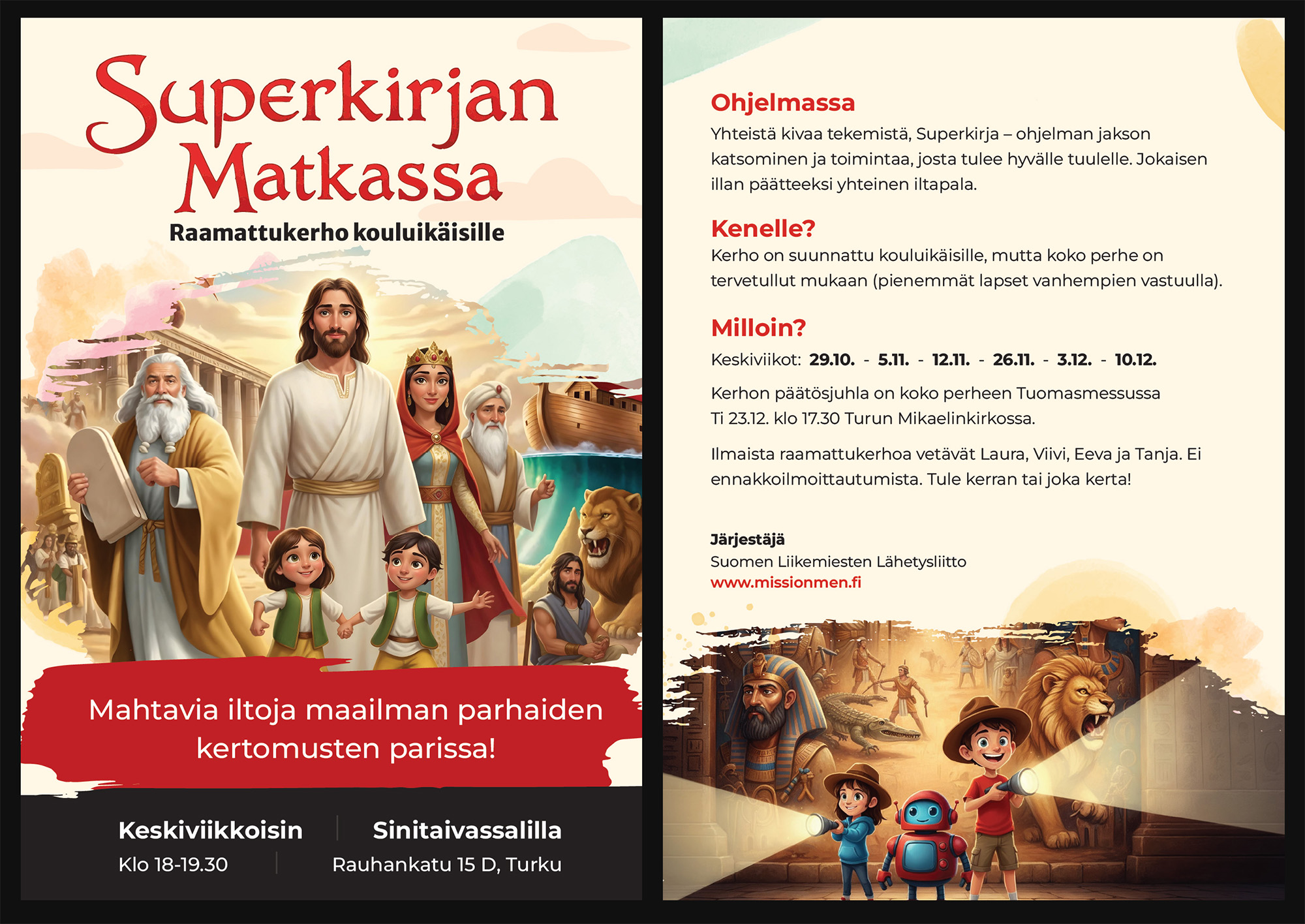 SuperkirjanMatkassa vedos